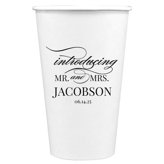 Introducing Mr and Mrs Paper Coffee Cups